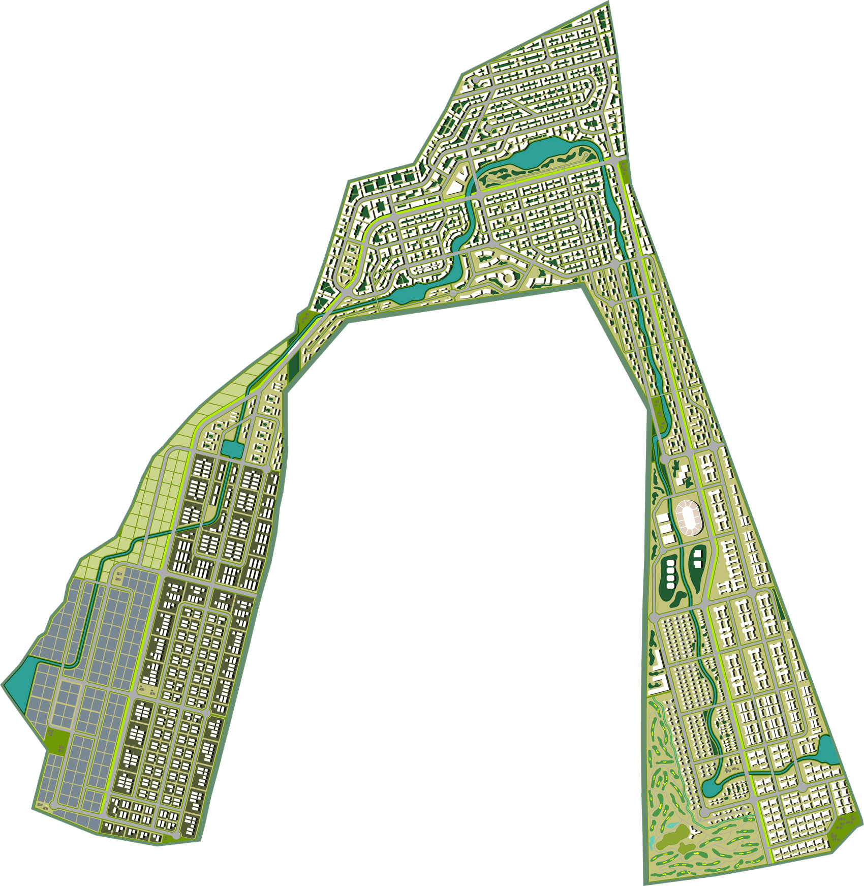 Atlas Economic Zone master plan, georeferenced
